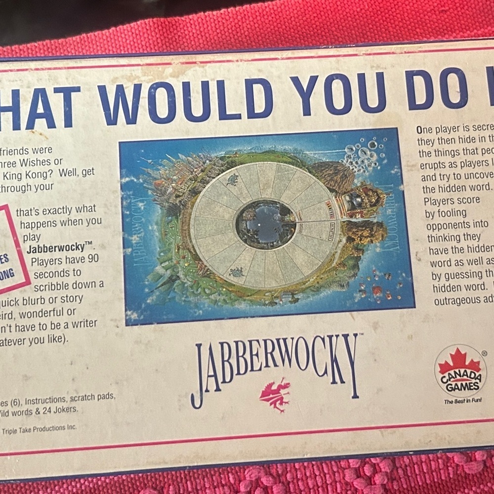 Jabberwocky Board Game - Picture 2 of 2
